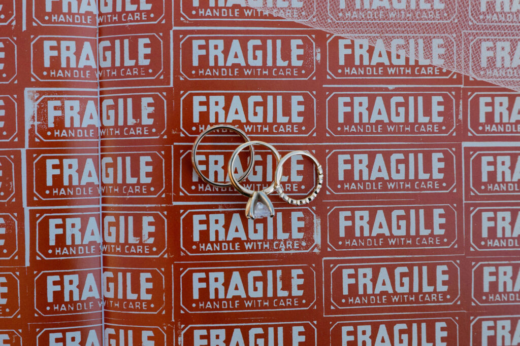 Andy Warhol book used as a styling detail during getting ready at a SoHo wedding
