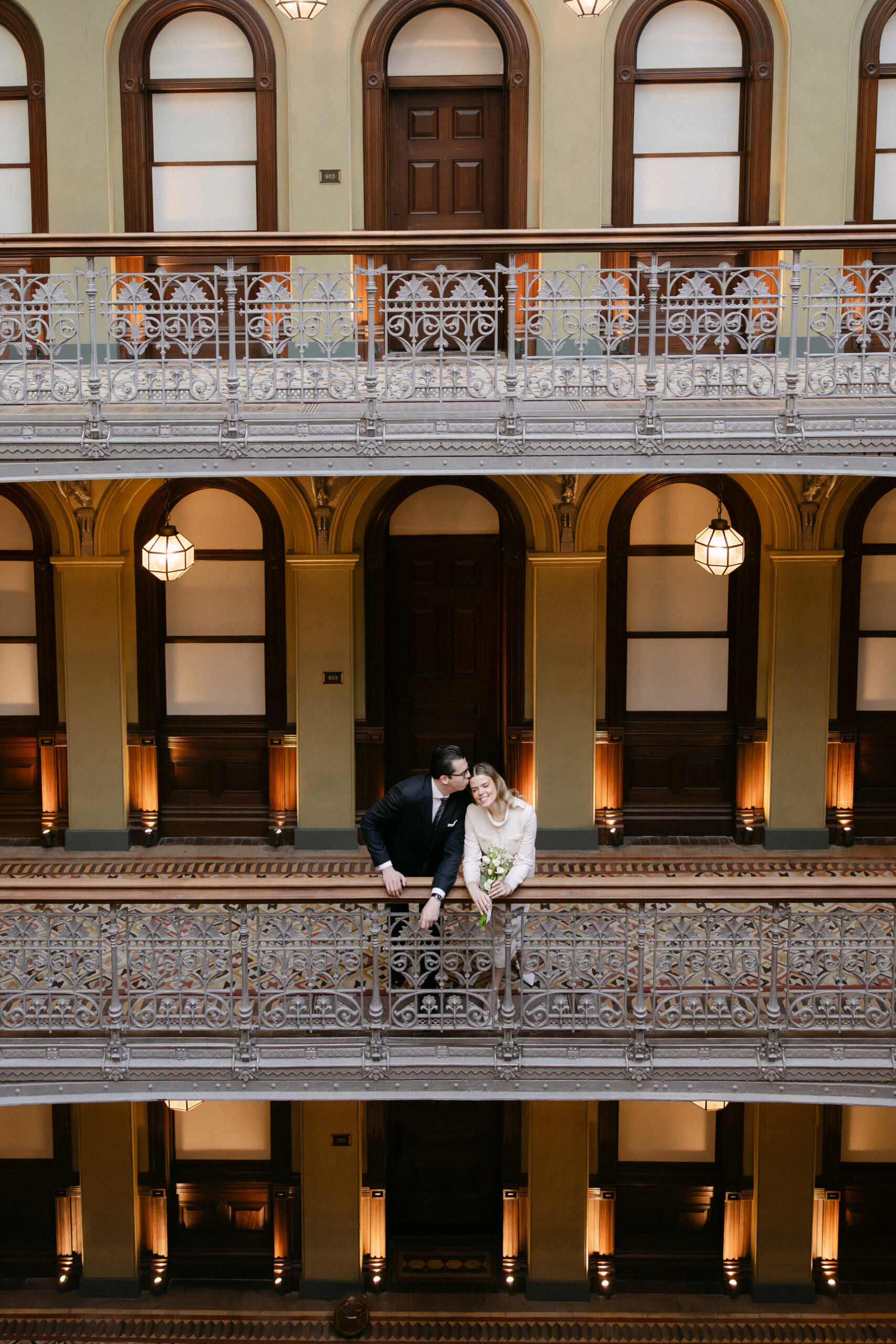 beekman hotel wedding couple photo nyc before city hall elopement